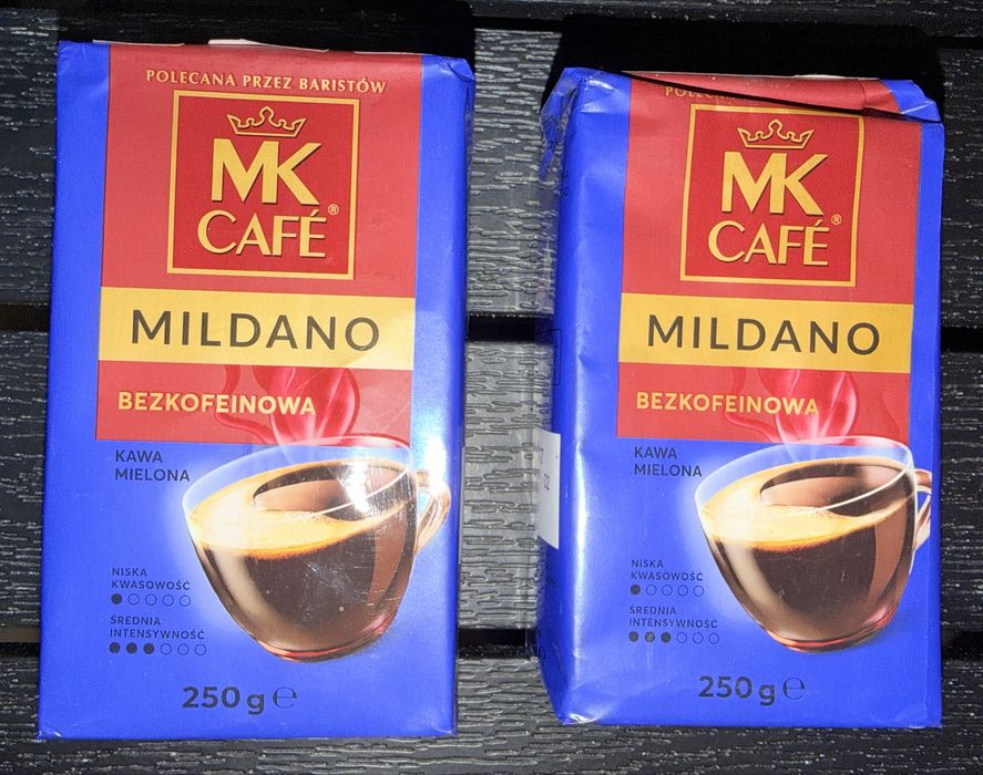 2 kawy mielone Mk cafe bezkofeinowe cena za 2