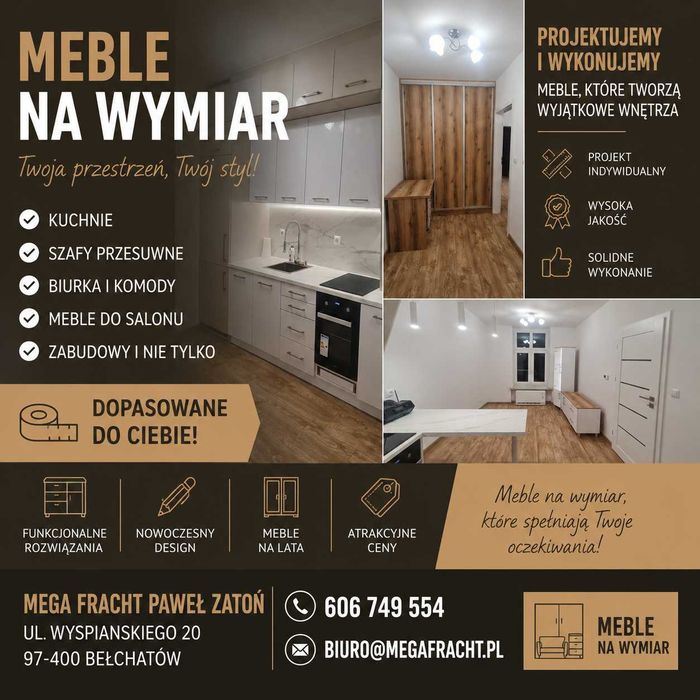 Meble na wymiar, meble kuchenne, stolarz