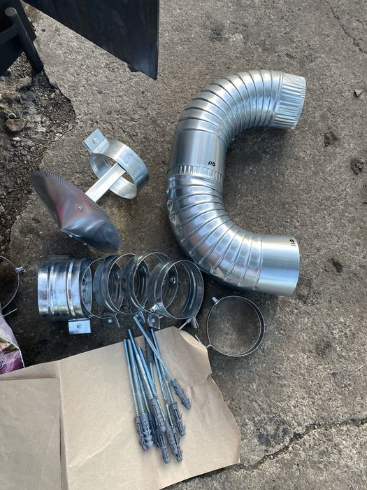Трубы  , колено  дымохода для  буржуйки