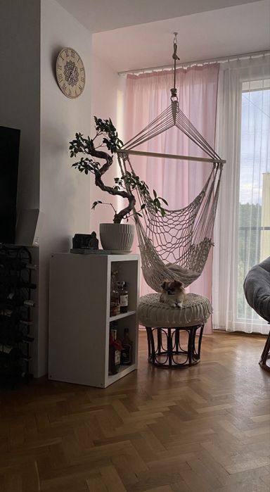 Fotel wiszacy w stylu boho