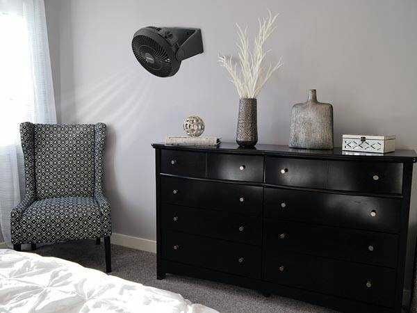 Wentylator cyrkulator powietrza z pilotem 45W