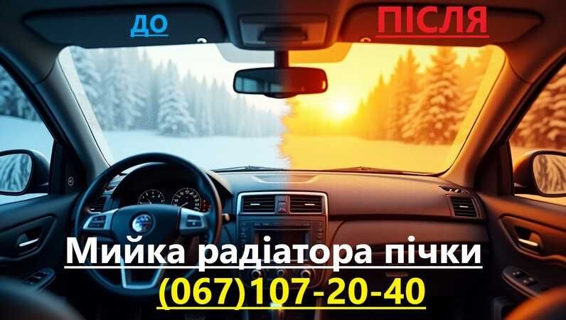 Чистка промывка печки радиатора авто без снятия