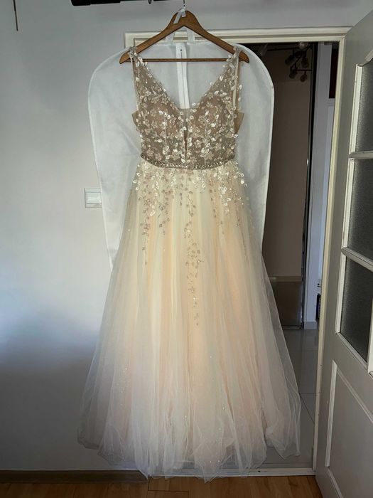 Suknia ślubna Elizabeth Passion E-4860 r. 38 oryginalna błysk Kraków