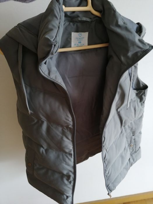 Gray padded vest