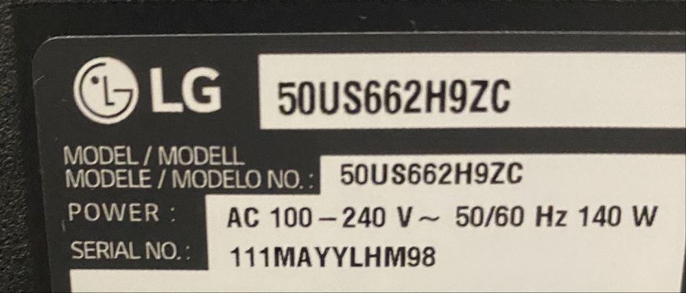 Stojak noga do tv LG 50 cali