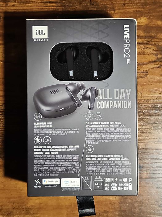 JBL Live Pro 2 TWS Czarne
Słuchawki Douszne,