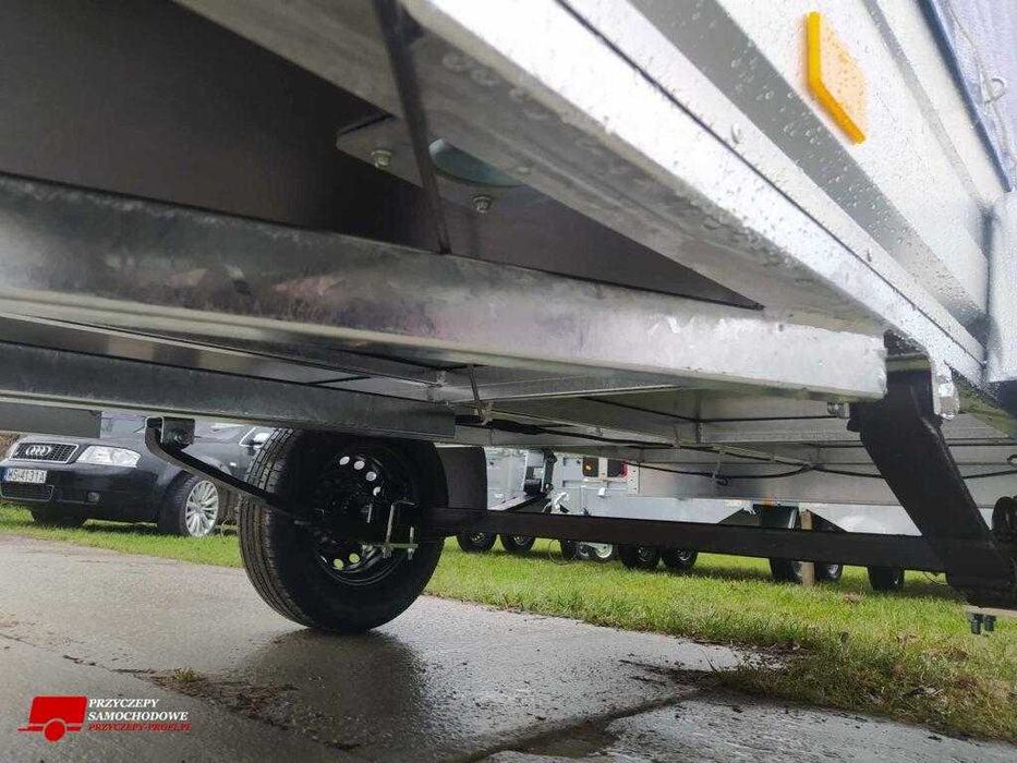 Przyczepa lekka Rydwan model A750/D2 wym 245x125 profesjonalna resor