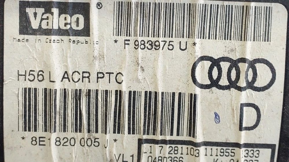 Chauffage / sofagem completa AUDI A4 Avant (8E5, B6)