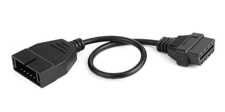 Переходник GM12 12pin (OBD1) на OBD2 16pin (ВАЗ, Daewoo) ELM327 v1.5