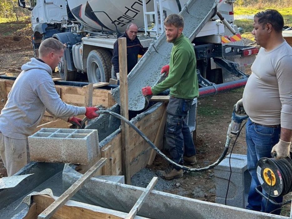Fundações e trabalhos em betão com execução profissional