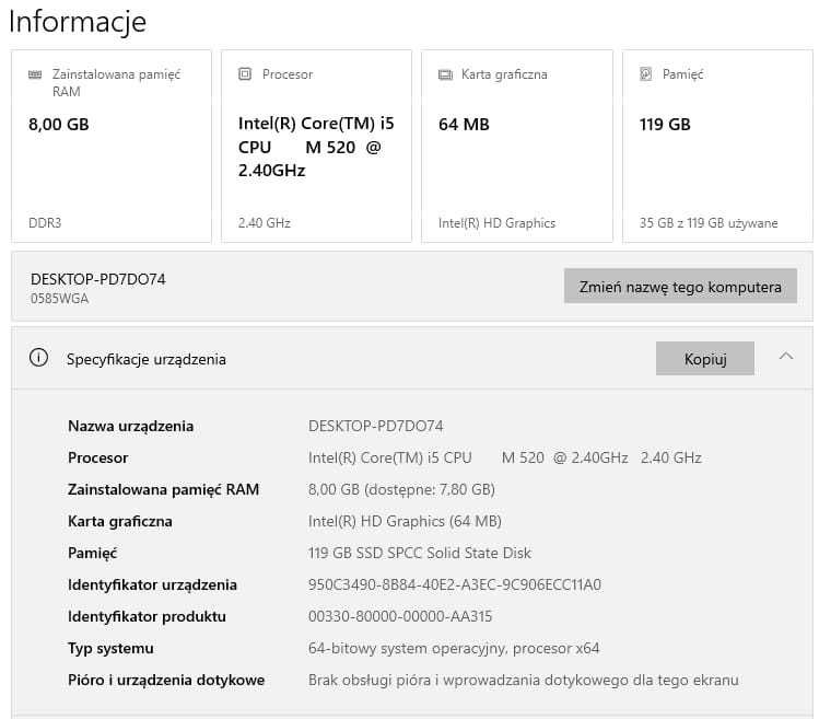 Lenovo ThinkPad L412 | i5 | 8GB RAM | 120GB SSD | Win 10 Pro | Zadbany