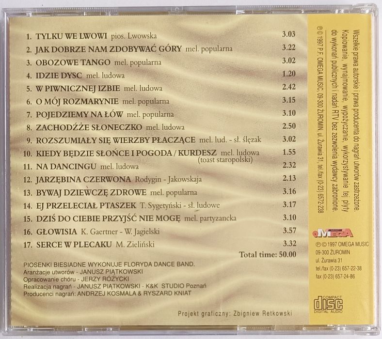 Piosenki Biesiadne 2 2001r