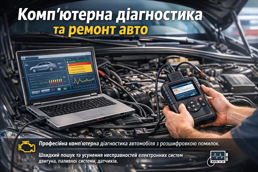Акція -10% (код: ОЛХ) Комп’ютерна діагностика та ремонт авто