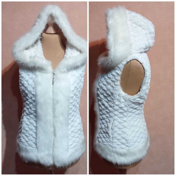 Нежный и теплый женский меховый жилет, Yira (Англия).