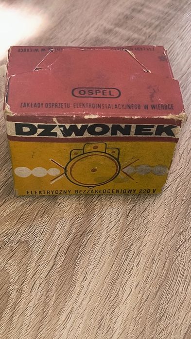 Zabytkowy dzwonek bezzakłóceniowy 220V PRL Ospel