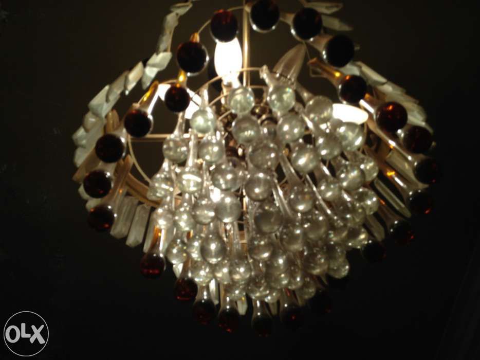 Espectacular lustre tecto anos 70