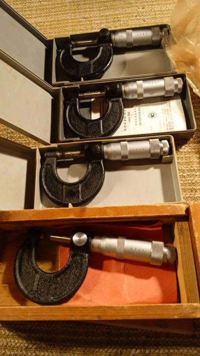 Микрометры  75-100мм. 25-50мм 0-25мм.СССР.Новые.От