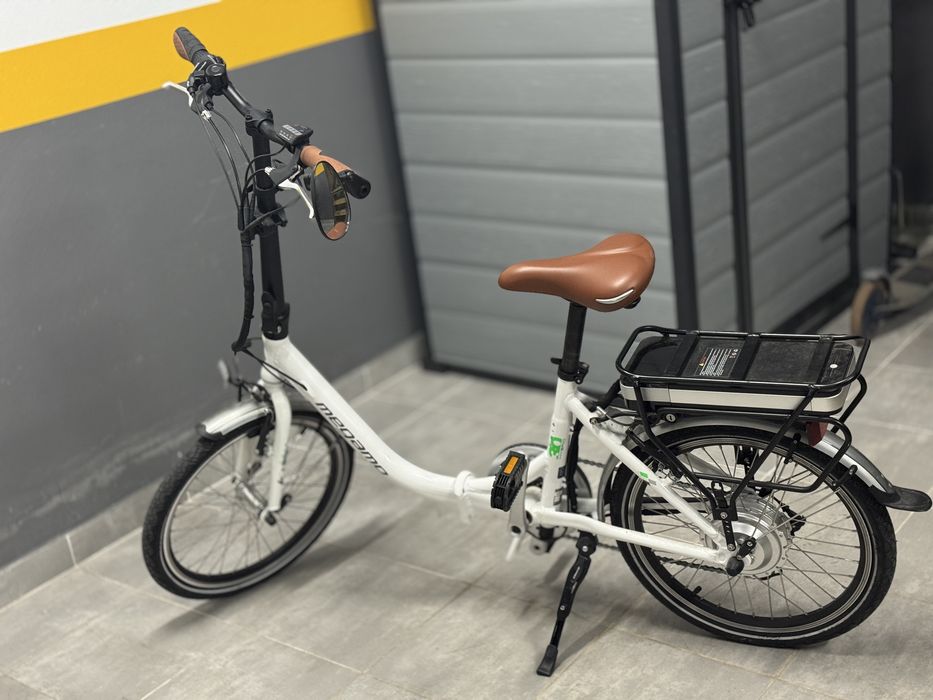 E-bike dobrável Megamo, nova + acessórios