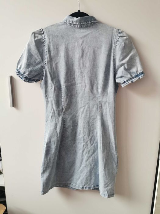 Cropp mini jeansowa sukienka wiosna 38 M