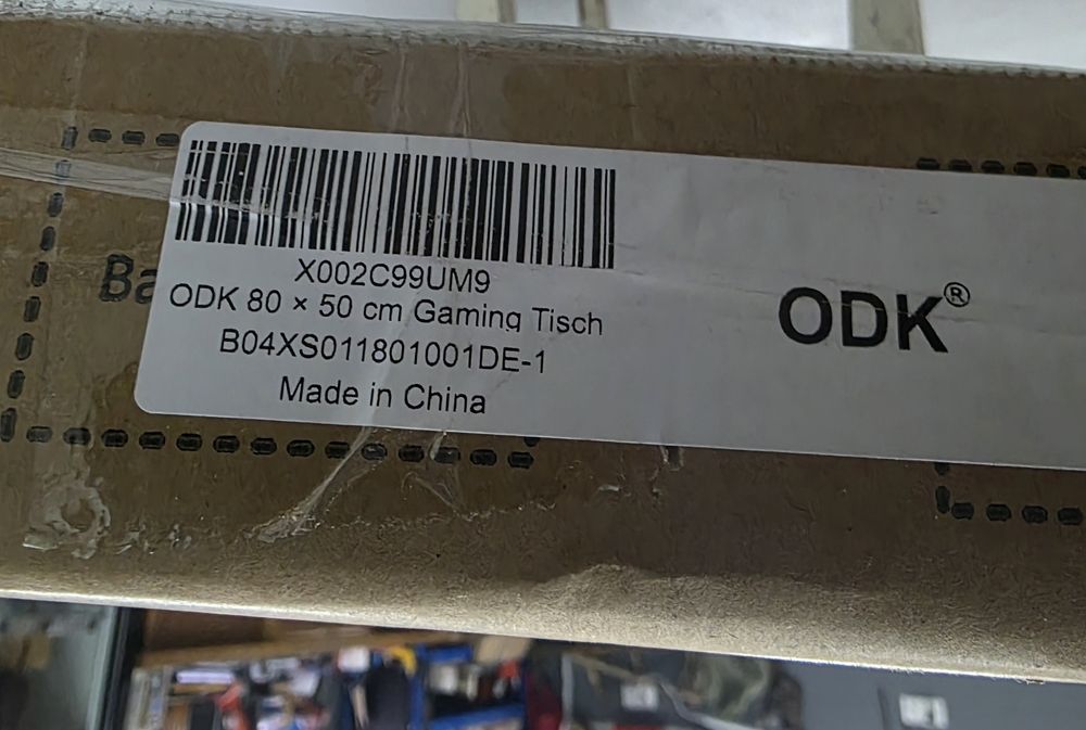 ODK stolik gamingowy z diodami LED, 80 × 50