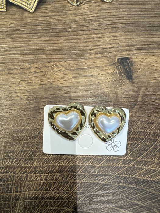 Lote 6 pares de brincos aço NOVOS