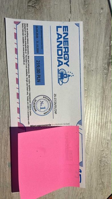 Energylandia bilety  Sezon wysoki do 31/10/2026