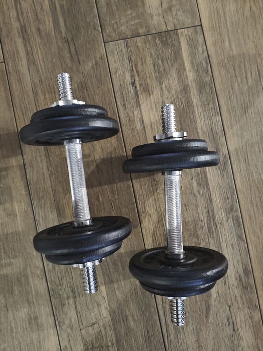 Hantle żeliwne 2x9,5kg