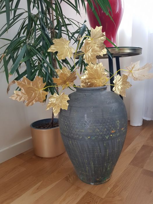 Wazon-amfora wypalany ,  piękny duży 43 cm