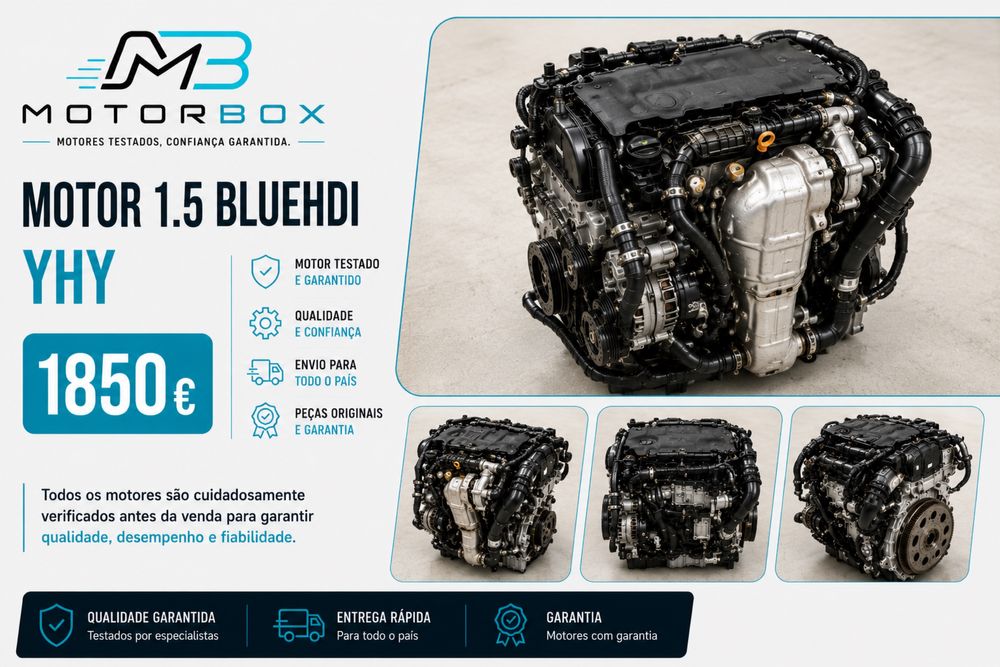 Motor 1.5 BlueHDI YHY Peugeot Citroen Garantia 12 Meses