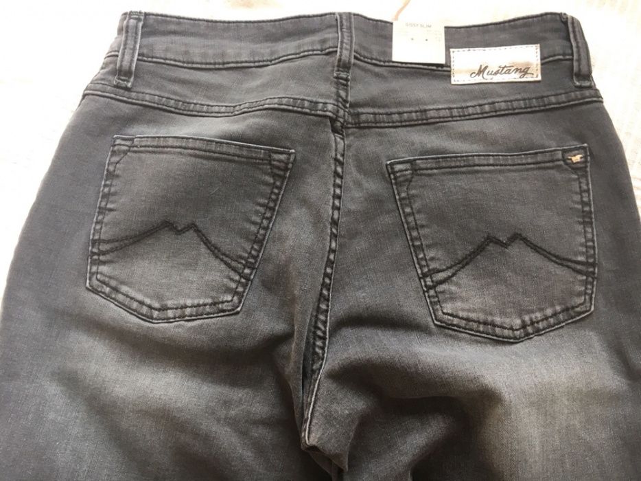 Spodnie damskie, jeansy, szare, Mustang, W:29,L:30 NOWE