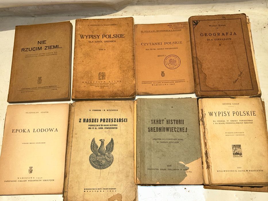 Wypisy Polskie,Czytanki Polskie,Geografia i inne - 1925r. - 8 sztuk