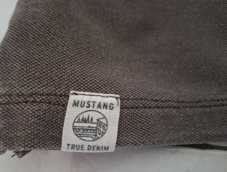 Polo Mustang 1932, tamanho M, castanho denim