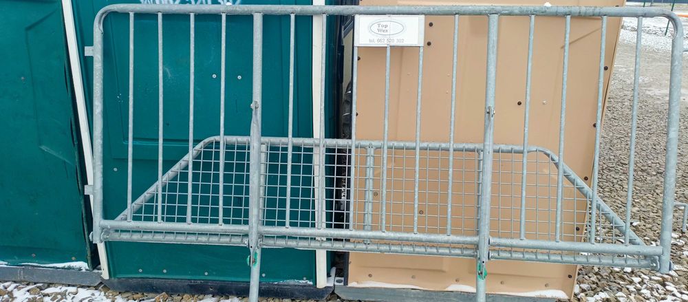 Barierka ocynk ciężka sceniczna zaporowa policyjna