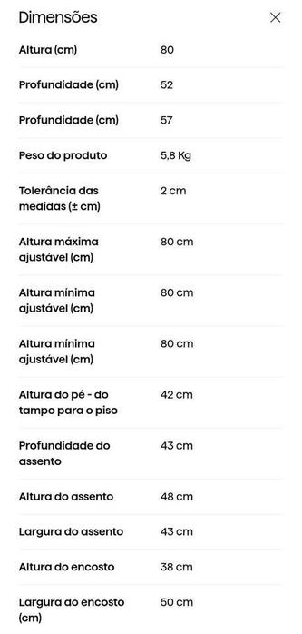 Vendo 6 lindas cadeiras Kave Home