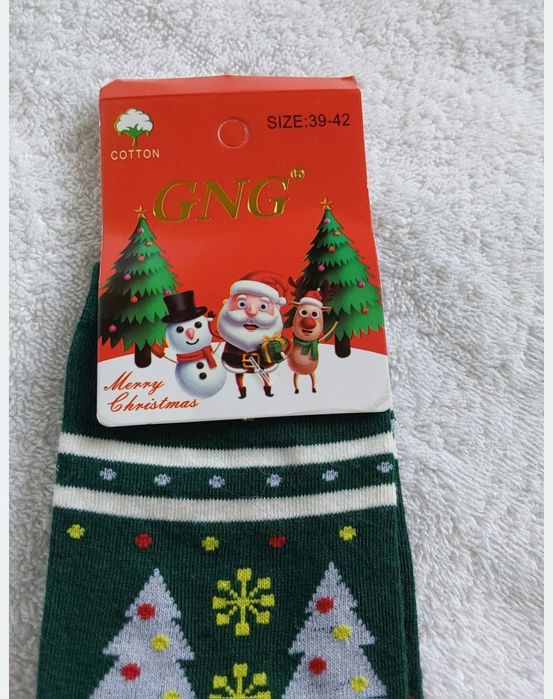 Skarpetki Świąteczny Nowy z metką