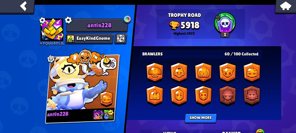 Продажа аккаунтів в Brawl Stars