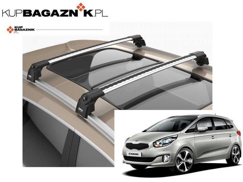 Bagażnik Dachowy KIA CARENS MPV 2013 do 2018 bazowy belki relingi dach