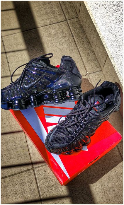 NOWE Oryginalne Czarne Buty Sneakersy NiKE Air SHOX TL 100% Oryginał Wmns Black Metalic Hematite" Rozmiar - 41 | AR3566-002 Metka QR + Pudełko WYSYŁKA