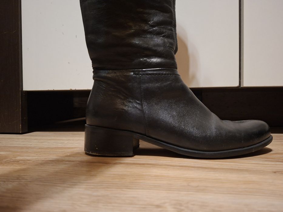 Lasocki buty skórzane zimowe długie r. 40