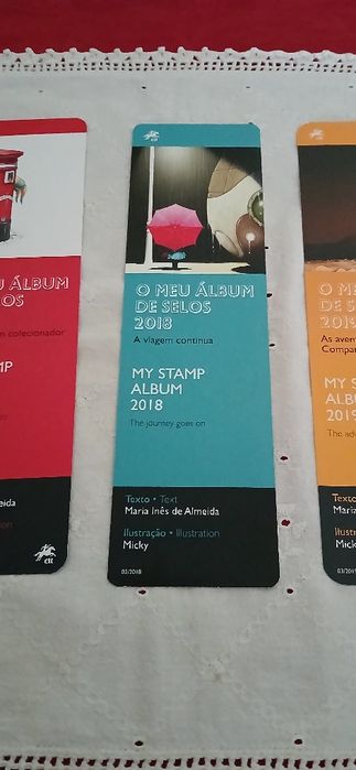 Marcadores de livros O meu álbum de selos