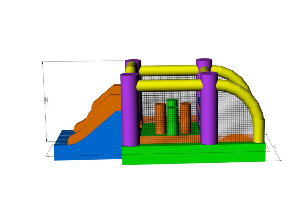 Insuflável Mini pista de obstáculos (nova)