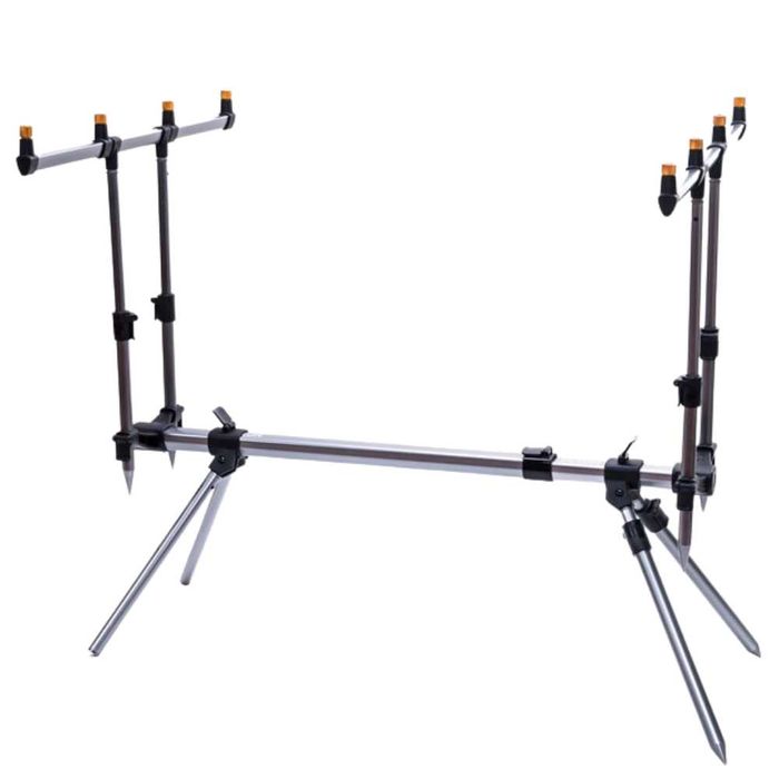 Solidne STANOWISKO KARPIOWE wędkarskie JAXON stojak ROD POD 4x wędki