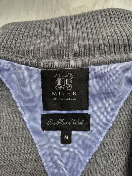Sweter golf wełna merino miler