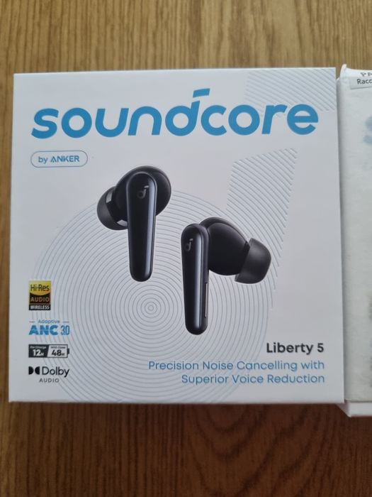 Навушники TWS Anker SoundCore Liberty 5 з ANC, Bluetooth 5.4, захист IP55, Black