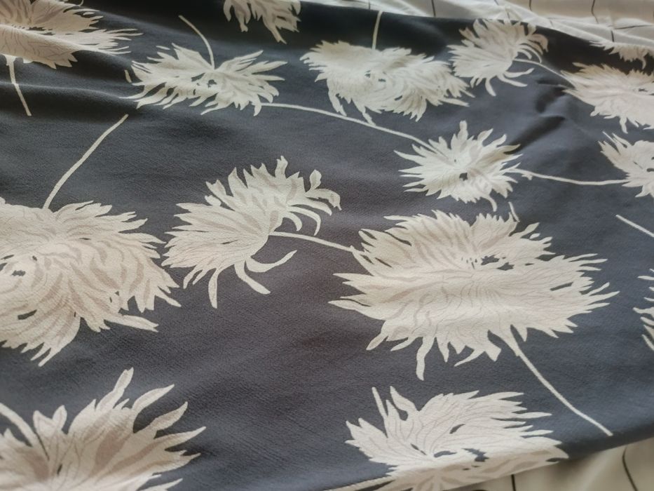 lejąca sukienka maxi z wiskozy przewiewna na lato w kwiaty vintage