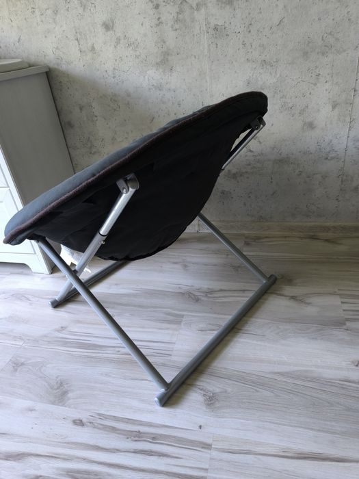 Fotel Ikea czarny, oleby, skladany