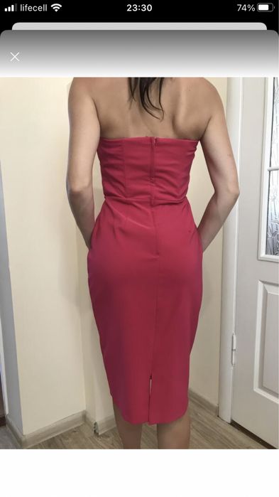 Плаття міді фуксія