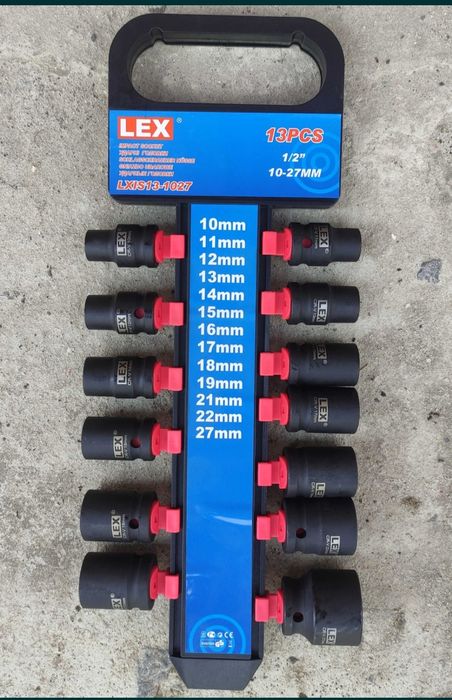 Набір головок 1/2 шестигранні 13 од ударні головки 10-27мм