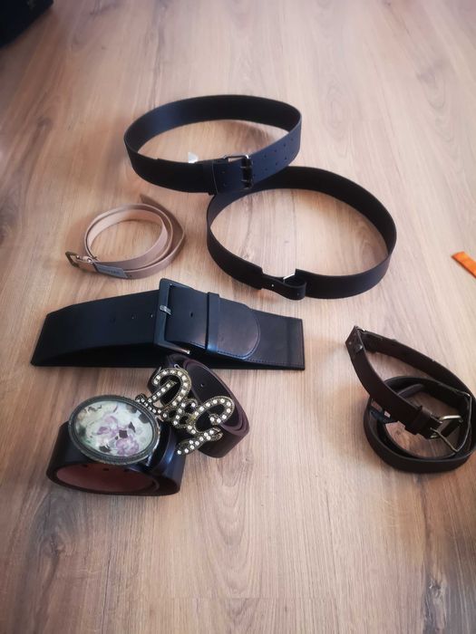 Vendo cintos de senhora pele, missangas, tecido, militar, zara, dolce