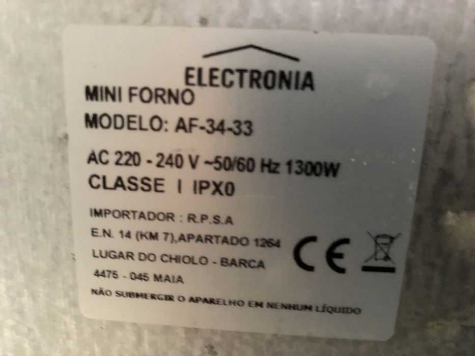 forno eletronia portatil